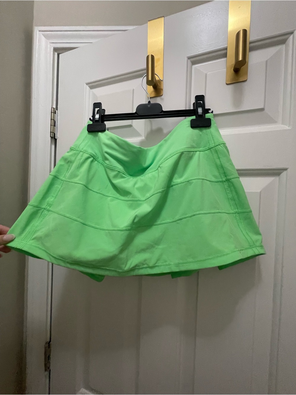 lululemon athletica Neon Green Athletic Mini Skirt